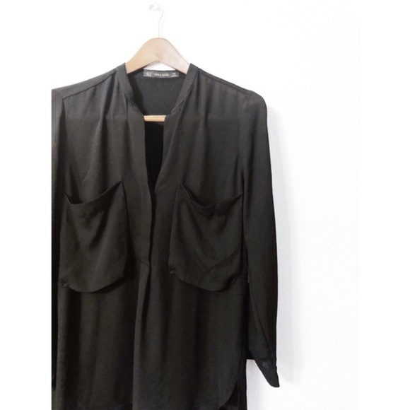 Zara chiffon embellished top - Picture 2 of 8